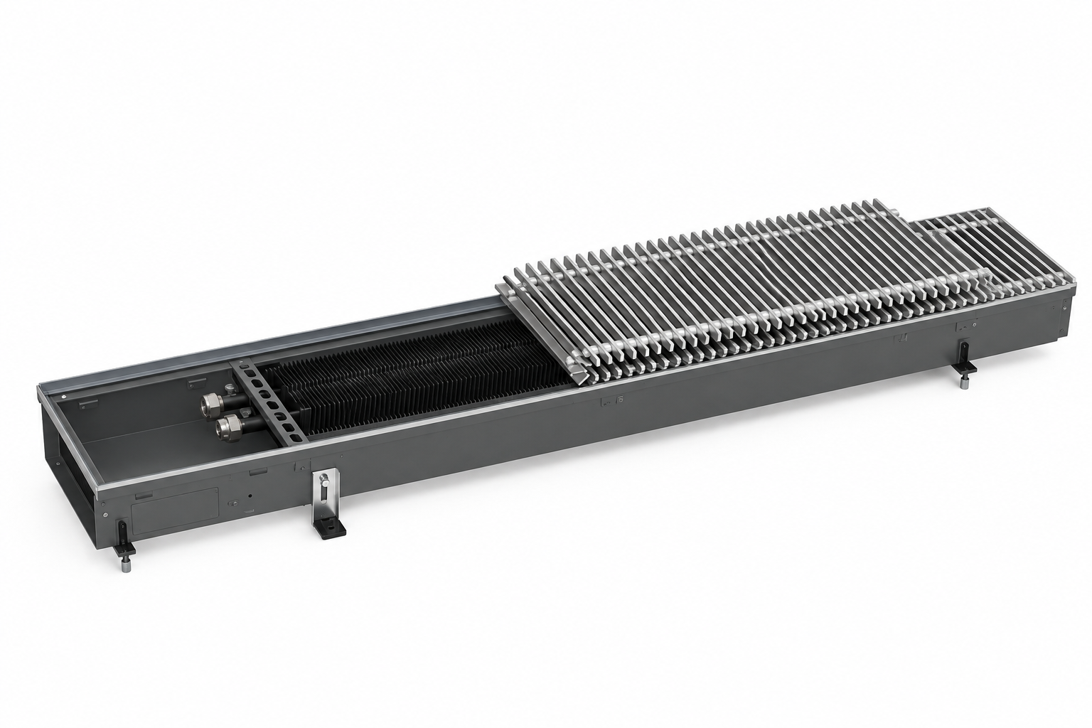 Modus.80 heating floor convector - natural convection (mono) (h:80 mm) - Image 4