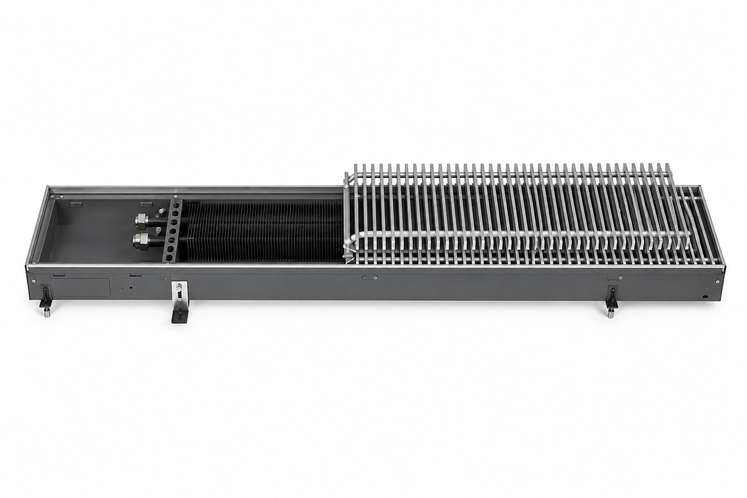 Modus.80 heating floor convector - natural convection (mono) (h:80 mm) - Image 3