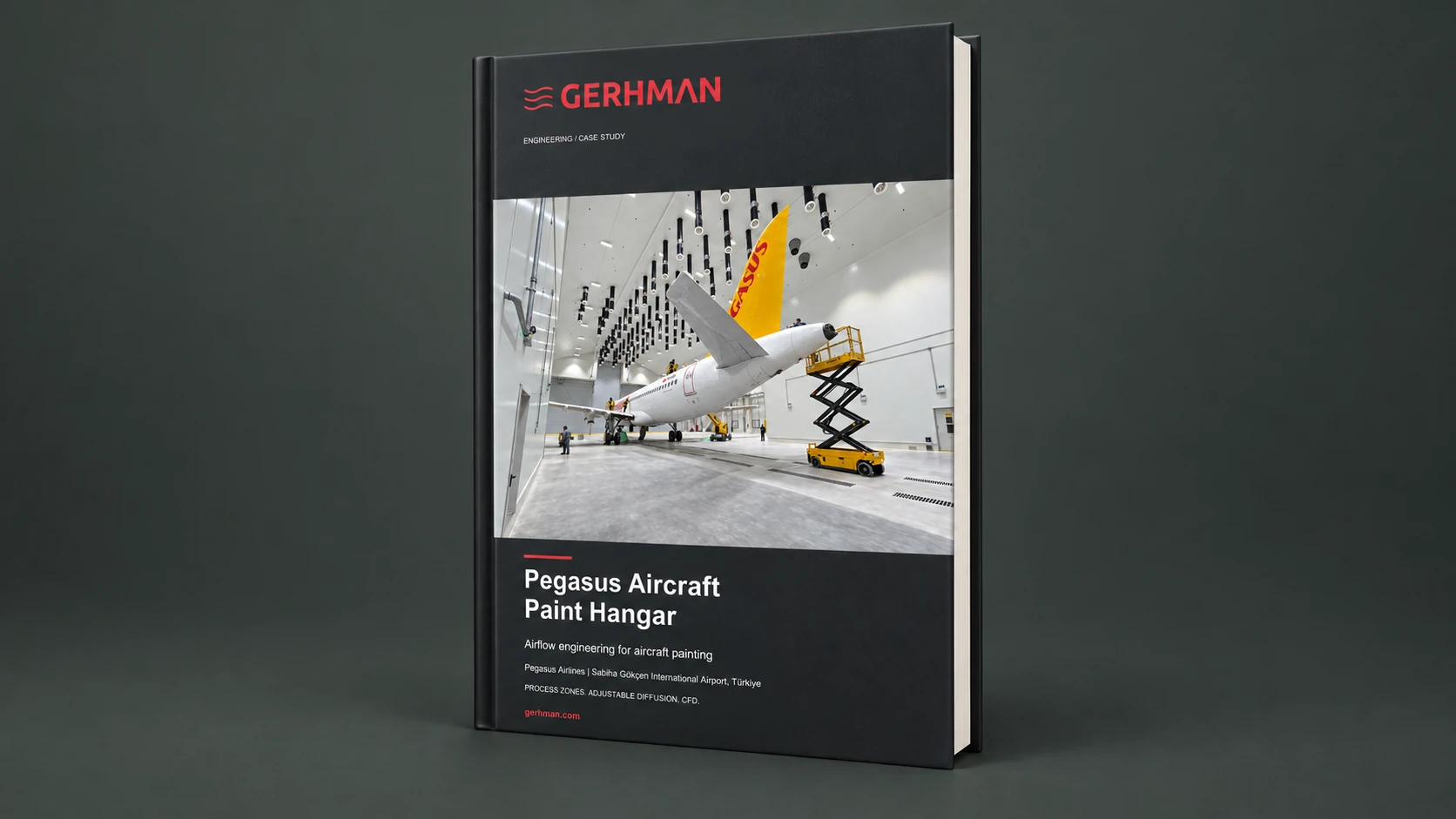 Hardcover edition of the Pegasus Aircraft Paint Hangar case study.