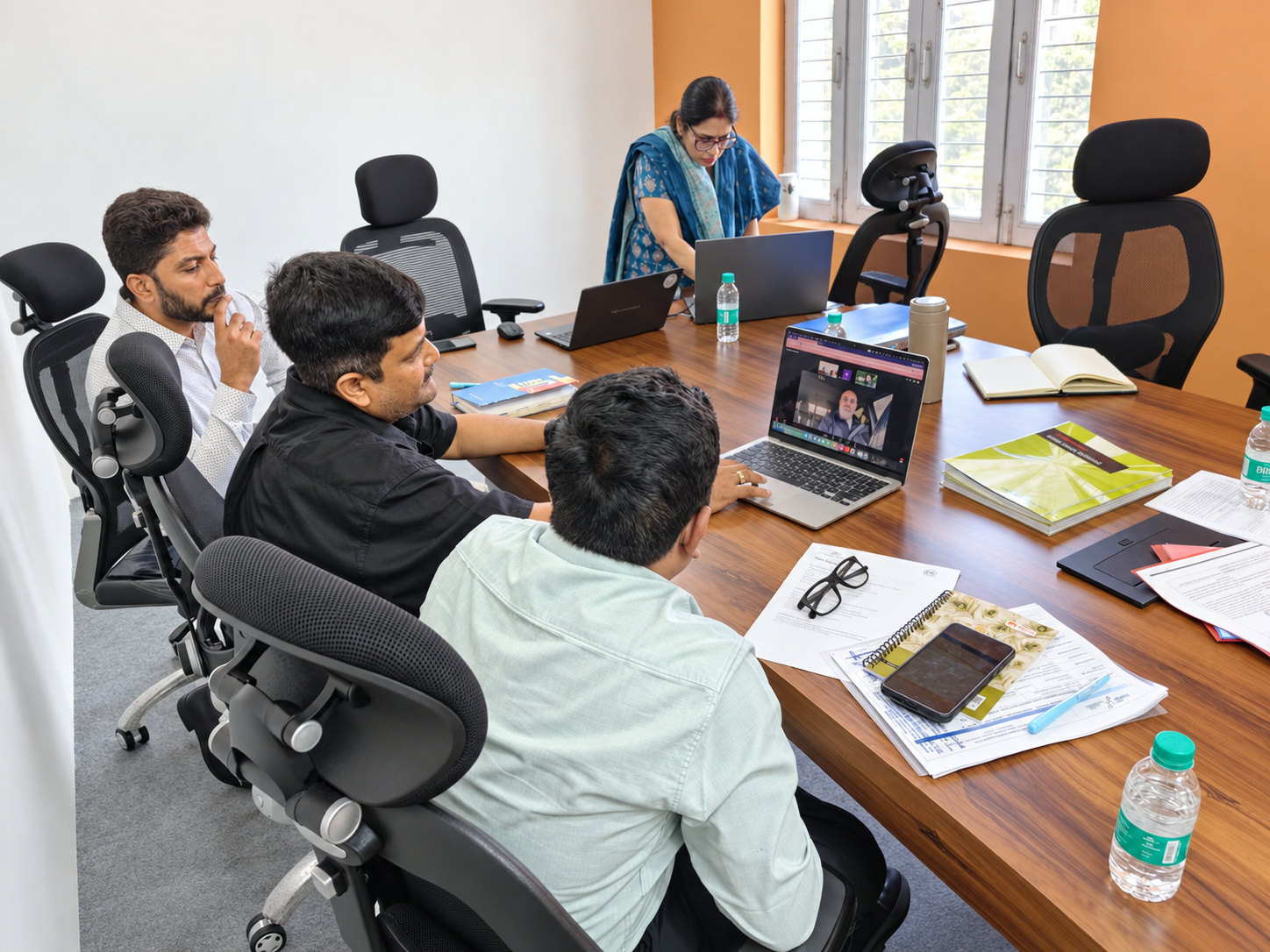 Meeting during the BMRCL visit to Gerhman’s India factory
